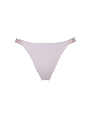 Logo Shine Strap Brazilian Panty