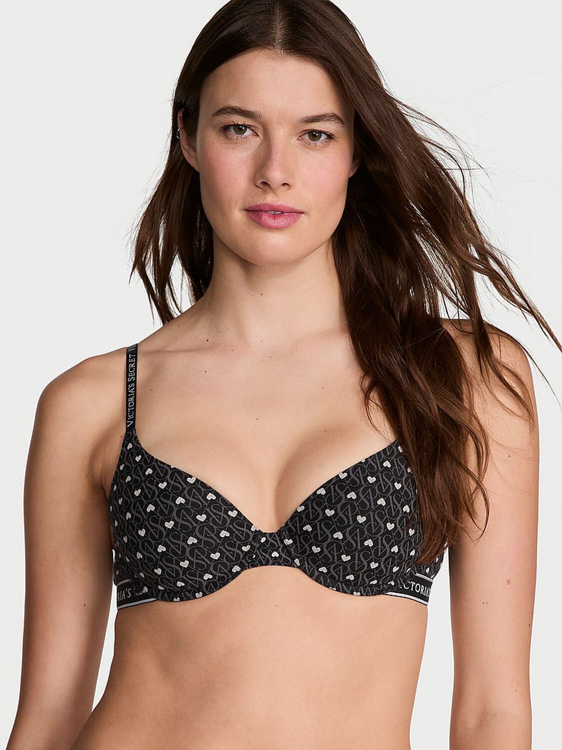 vs The T-Shirt Lightly Lined Cotton Demi Bra 1 of 3 