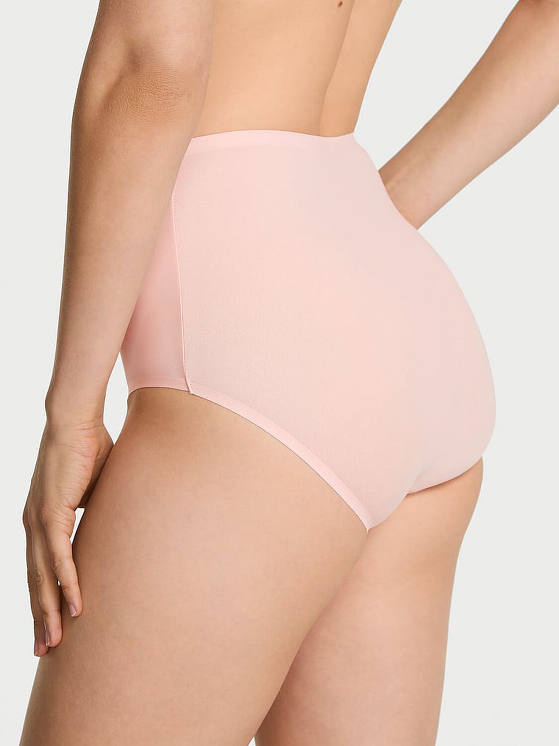 vs Body By Victoria Body by Victoria Flex Mid-Rise Modern Brief Panty Purest Pink 1 of 3 