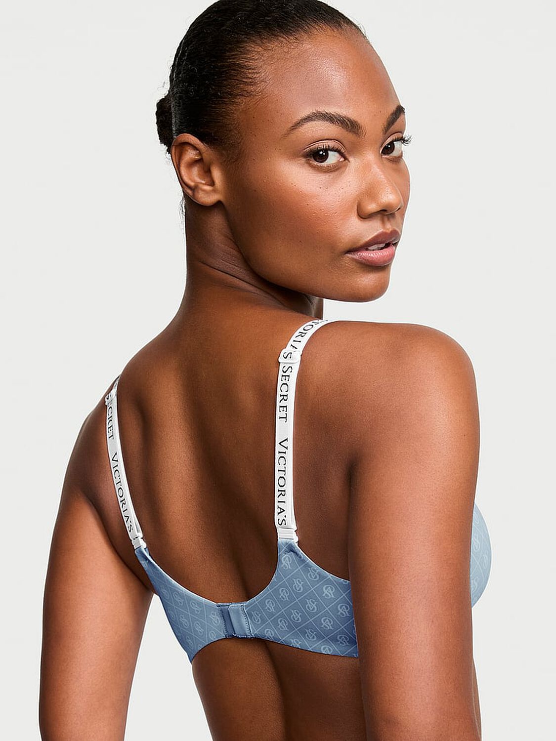 vs The T-Shirt Lightly Lined Demi Bra Blue 2 of 3 