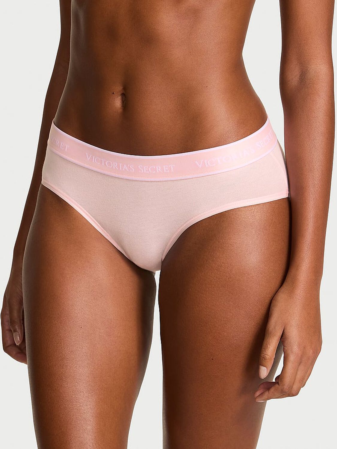 vs Cotton Logo Cotton Hiphugger Panty Angel Pink 2 of 2 