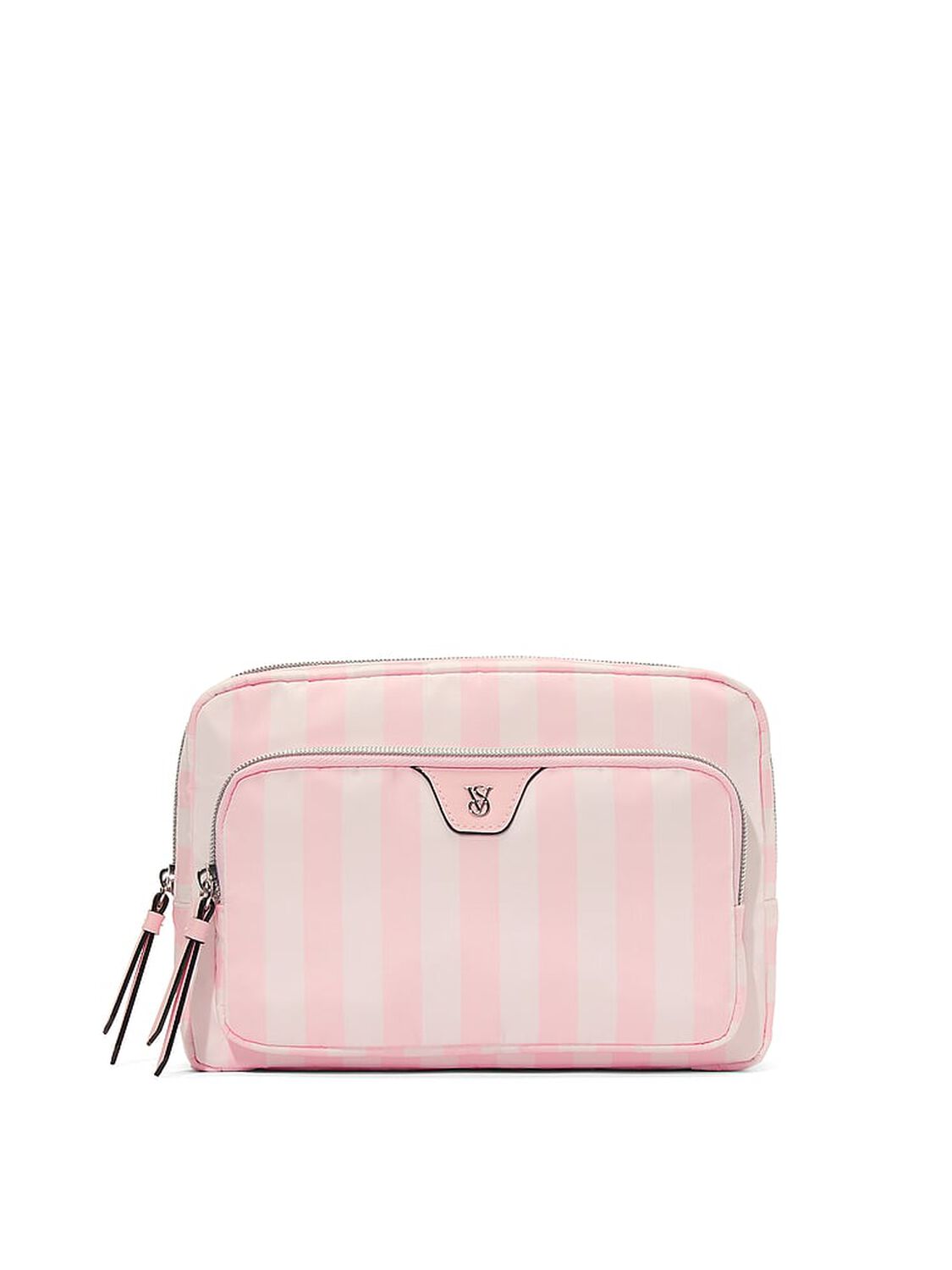 vs Victoria's Secret Travel Makeup Pouch Heritage Stripe 1 of 3 