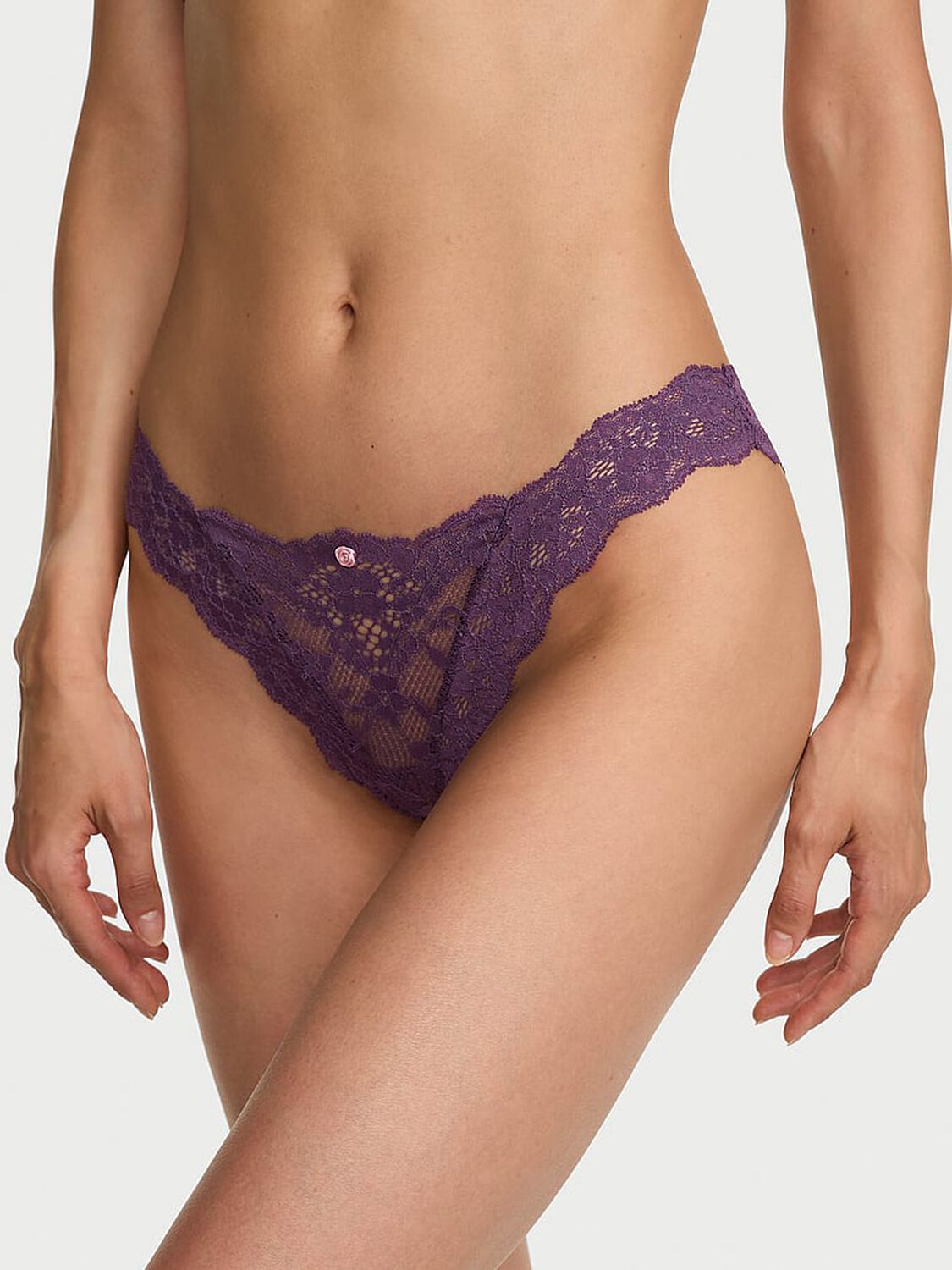 vs Dream Angels Lace Brazilian Panty 1 of 2 