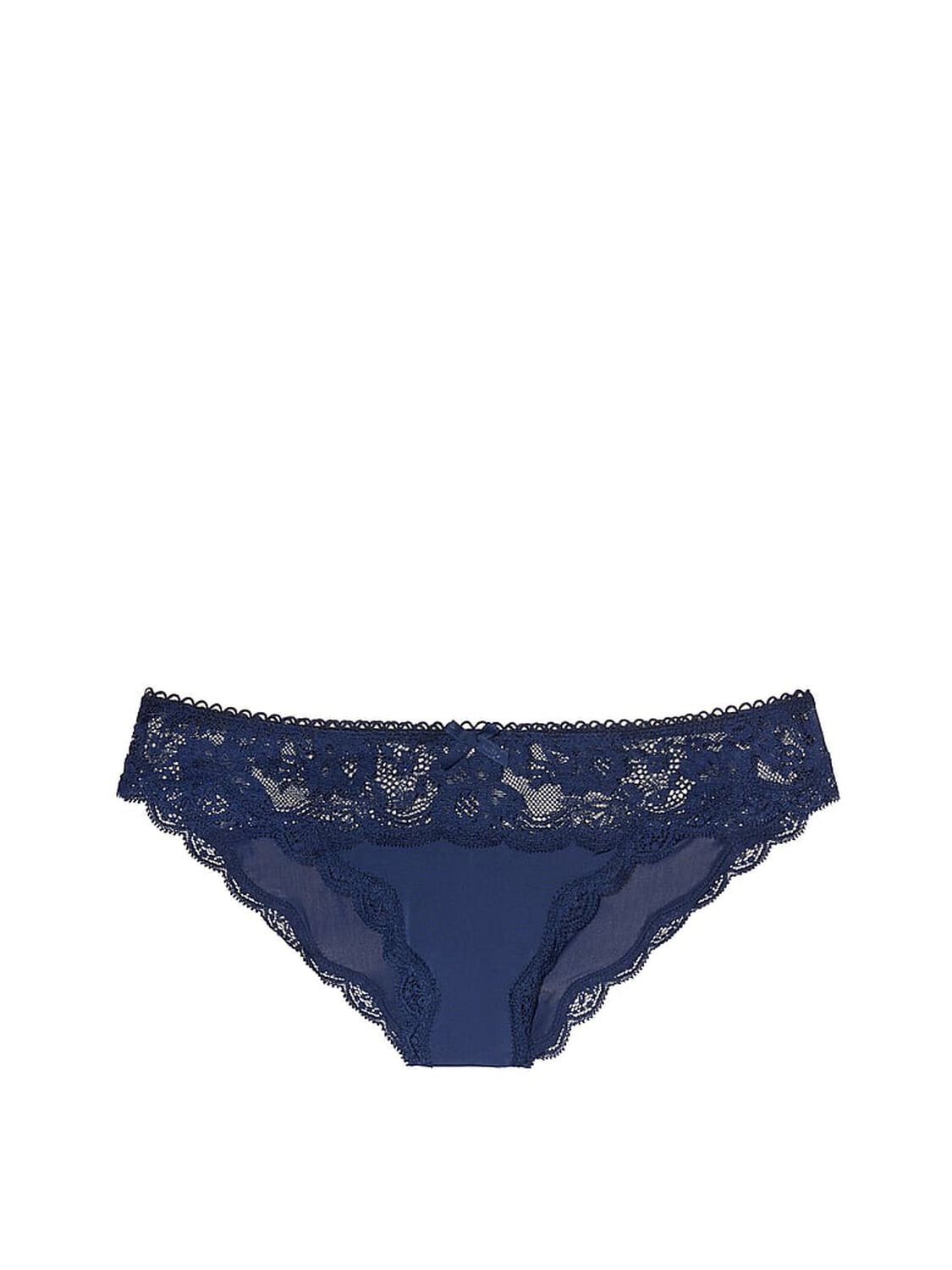 vs Dream Angels Floral Lace Cheekini Panty Ensign Blue 3 of 3 