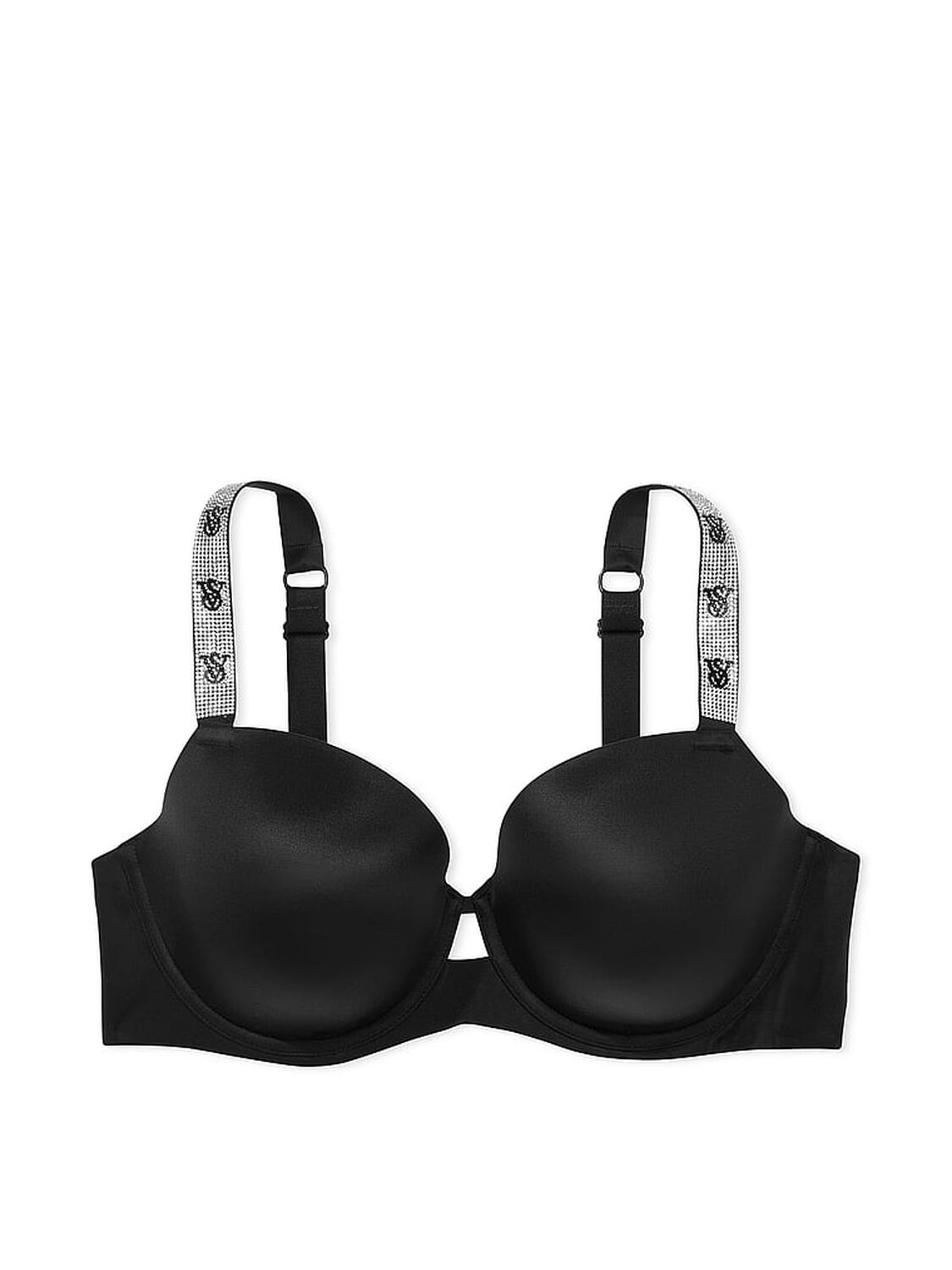 vs Very Sexy Shine Strap Lightly Lined Demi Bra Black 3 of 3 