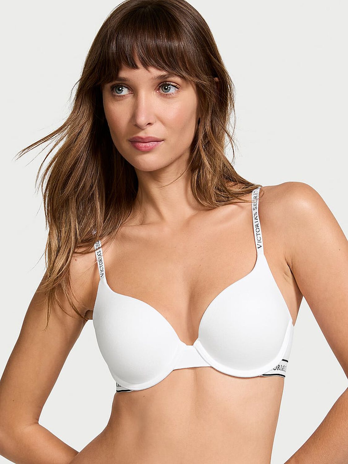 vs The T-Shirt Push-Up Perfect Shape Cotton Bra Vs White 1 of 3 