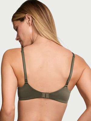 Lightly Lined Lace-Trim Demi Bra