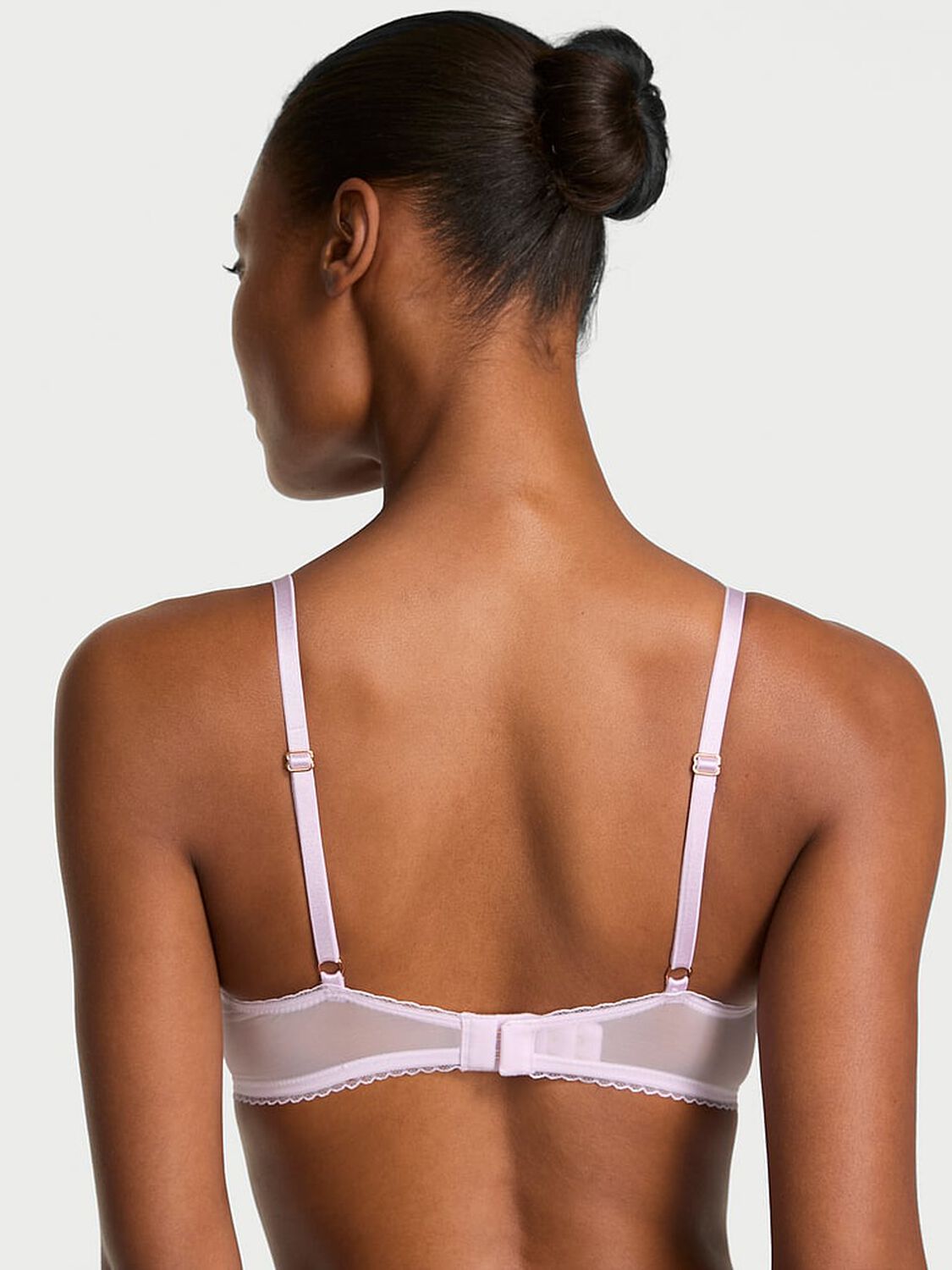 vs Dream Angels Wicked Vintage Blossom Embroidery Unlined Balconette Bra Delicate Violet 2 of 4 