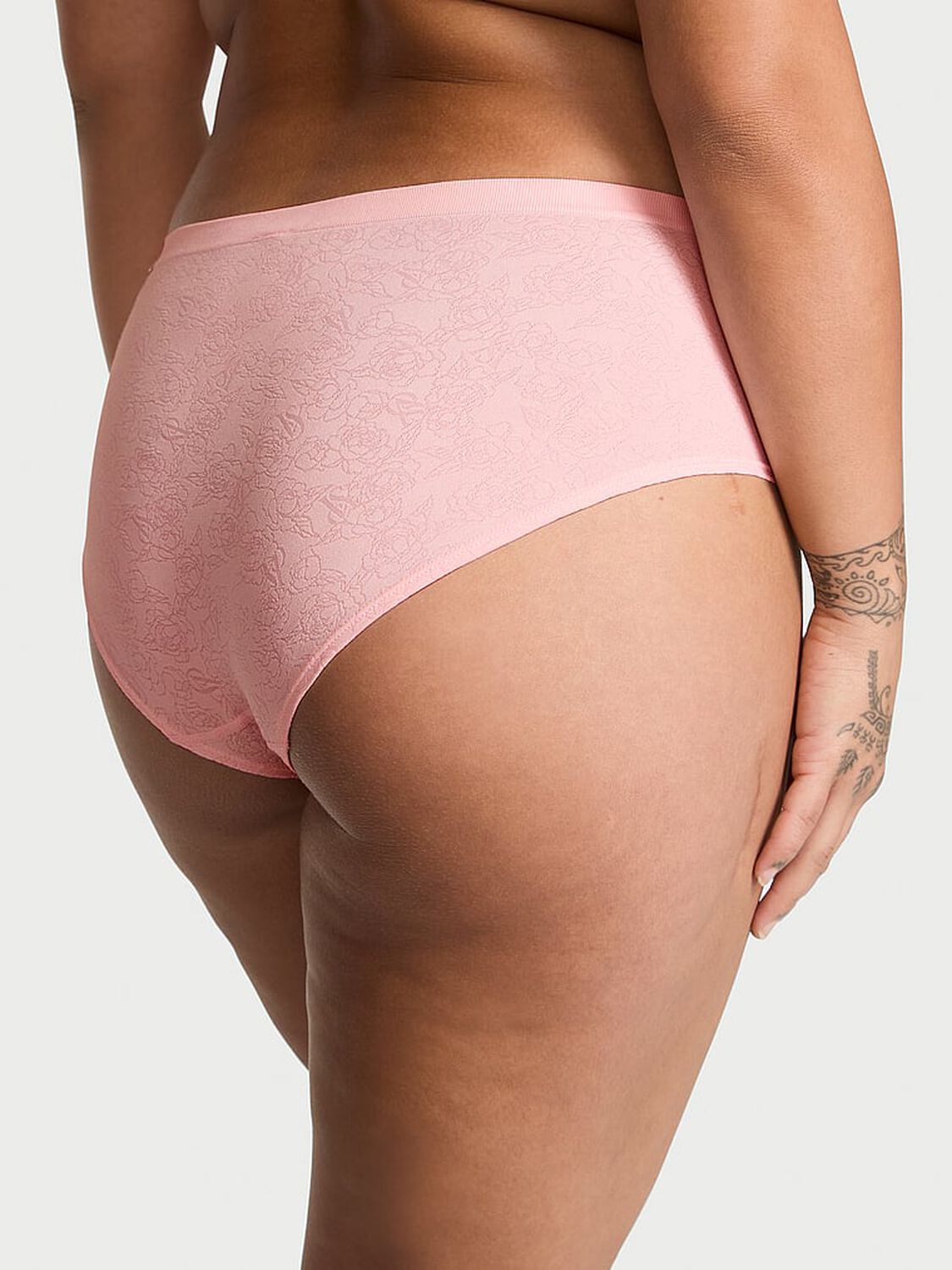 vs Seamless Seamless Hiphugger Panty Angel Pink Sketch Floral 2 of 3 