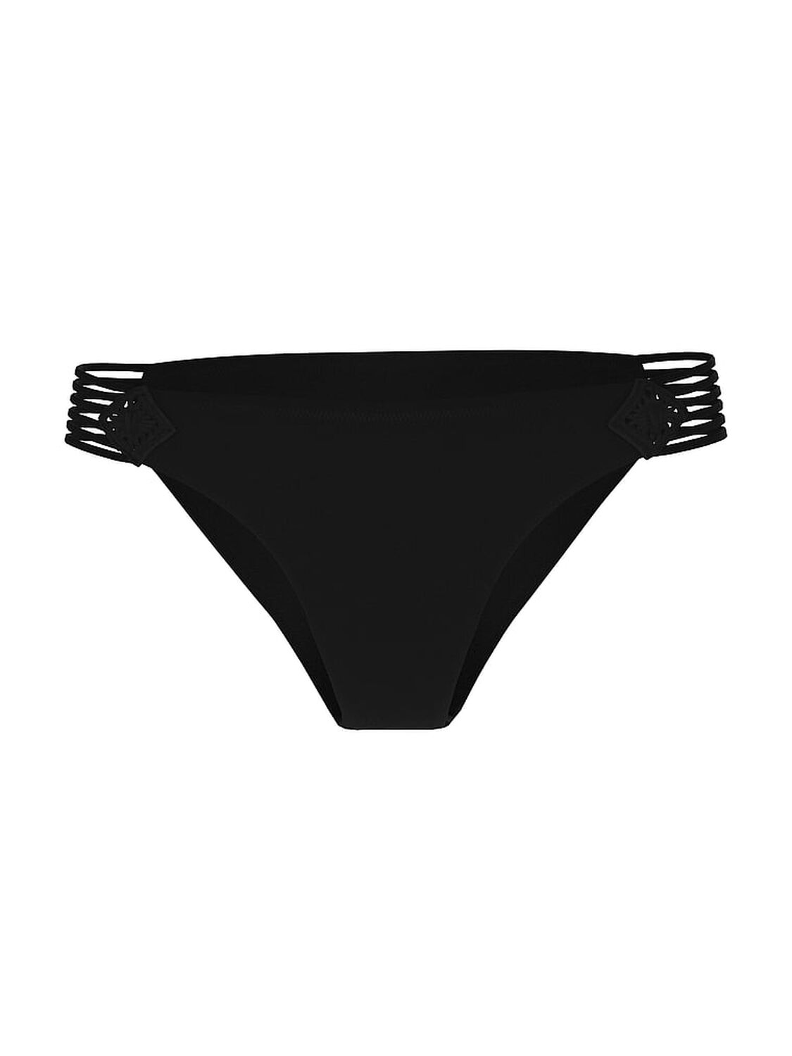 vs Victoria's Secret Swim Archives Beach Macrame Cheeky Bikini Bottom Black 3 of 3 