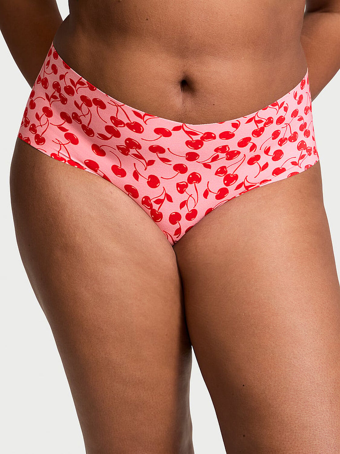 vs No-Show No-Show Cheeky Panty Pink Hope Cherry Hearts 1 of 3 