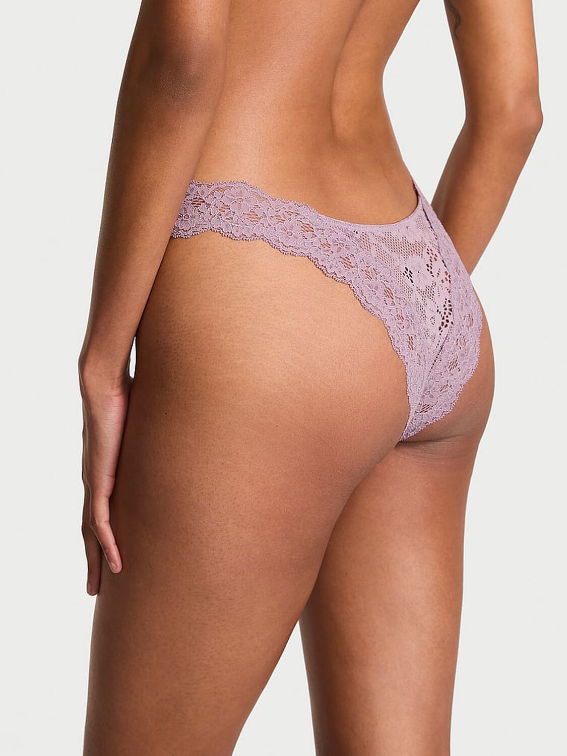 vs Dream Angels Lace Brazilian Panty Deep Hyacinth 2 of 3 