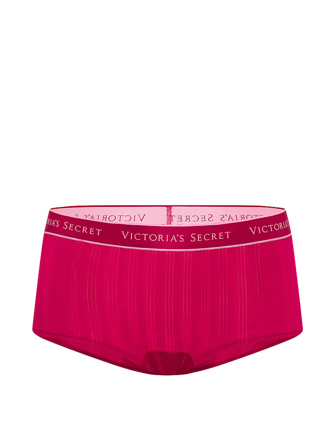 vs Cotton SoSoft&trade; Modal Ultra-Fine Logo Boyshort Panty Vibrant Fuchsia 3 of 3 