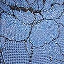 Denim Rose Lace Lightly Lined Strappy Teddy, Denim Blue, swatch