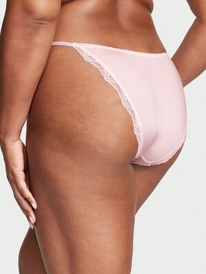 Lace-Trim String Bikini Panty