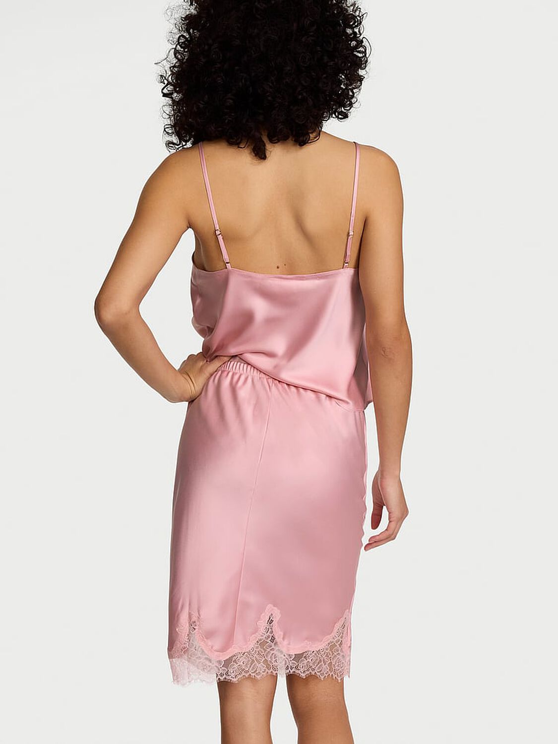 vs Dream Angels Satin Lace-Trim Skirt 2 of 4 