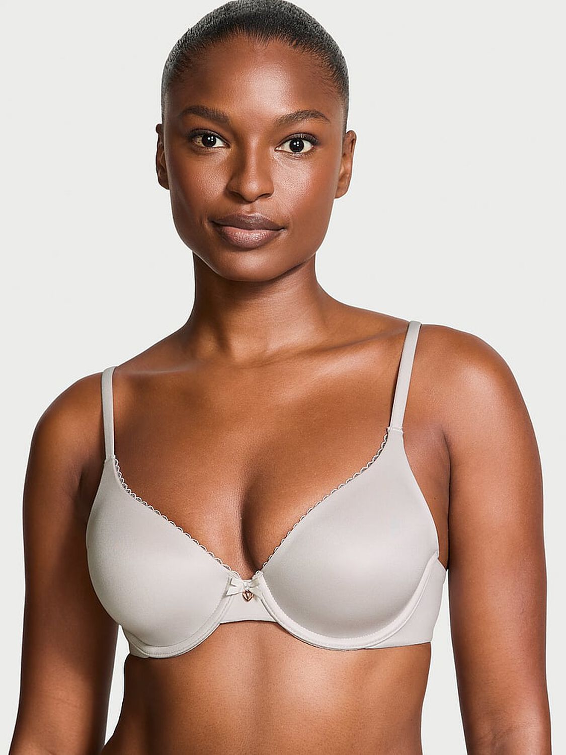 vs Body By Victoria Lightly Lined Full-Coverage Smooth Bra Silver Pearl 1 of 3 