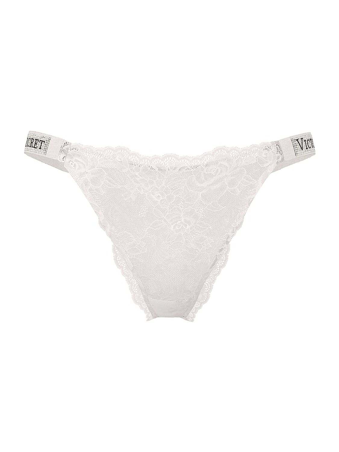 vs Very Sexy Shine Strap Brazilian Panty Coconut White 1 of 1 