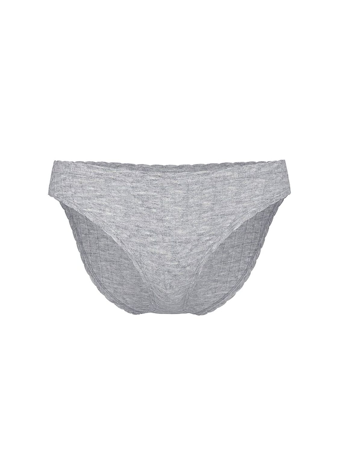vs Seamless Seamless Cotton Rib Bikini Panty Medium Heather Grey 1 of 3 