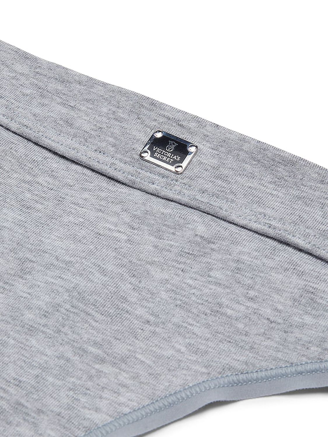 vs Cotton Logo Cotton Thong Panty Heather Grey 3 of 4 