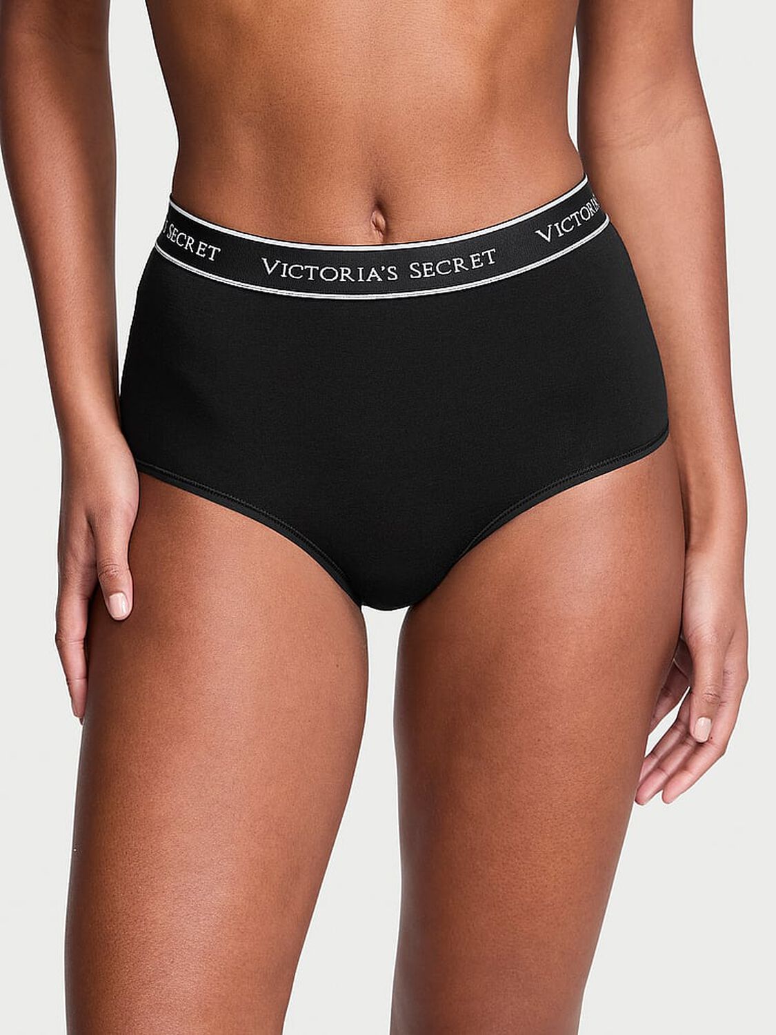 vs Cotton Logo Cotton Modern Brief Panty Black 3 of 3 