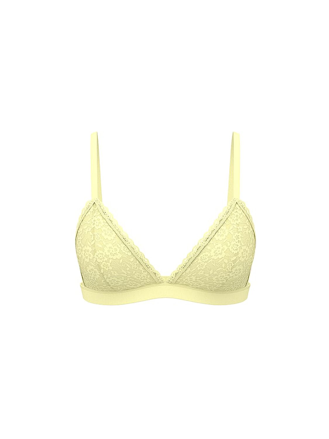 vs Victoria's Secret Lacie Unlined Triangle Bralette Lemonade 3 of 4 