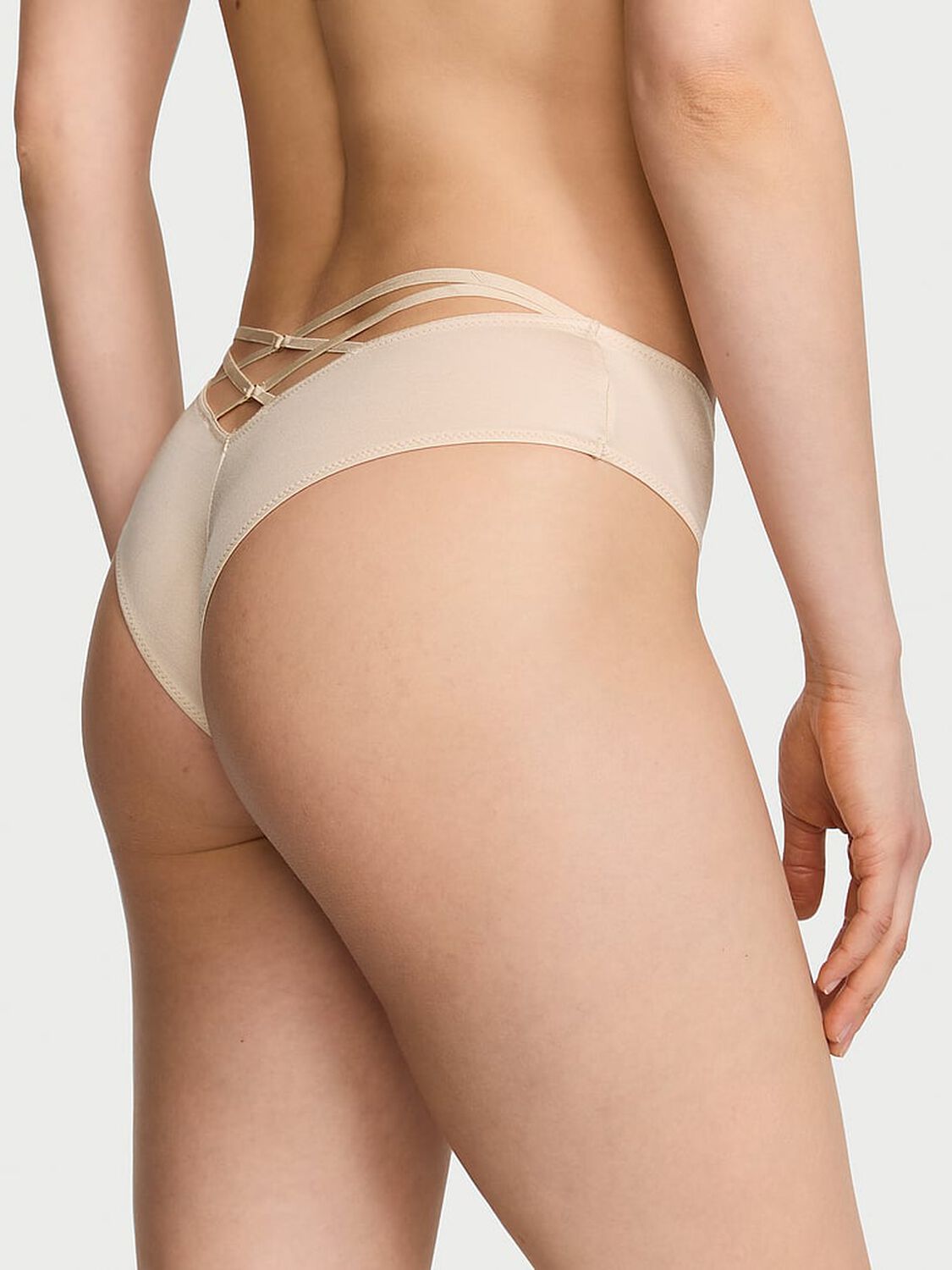 vs Very Sexy Strappy Back High-Leg Cheeky Panty Marzipan 2 of 3 