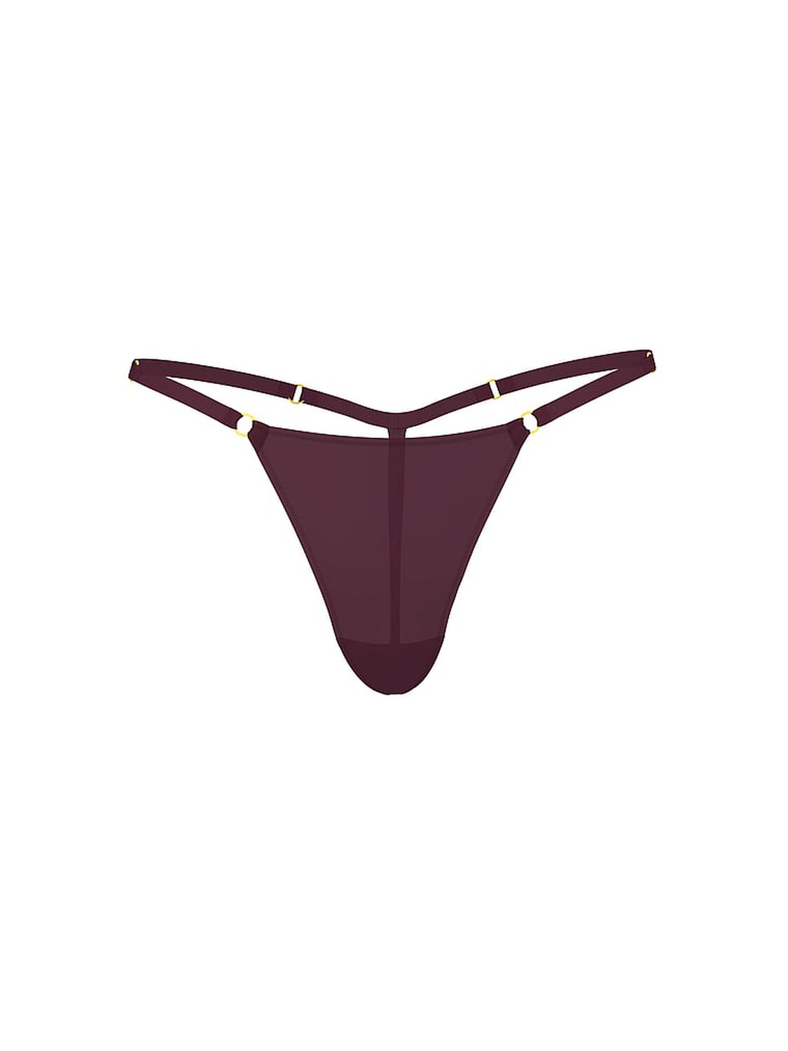 vs Very Sexy Ring Hardware V-String Panty Winter Wine 1 of 3 