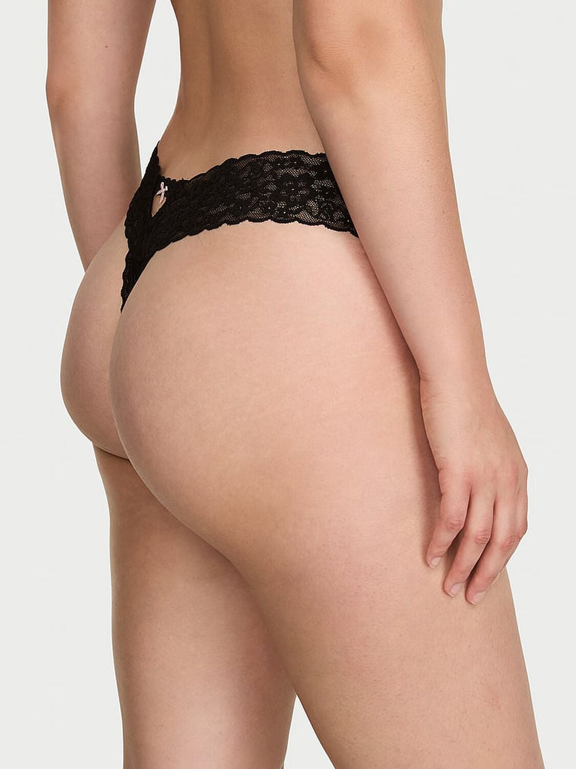 vs The Lacie Lace Keyhole Thong Panty Black 2 of 3 