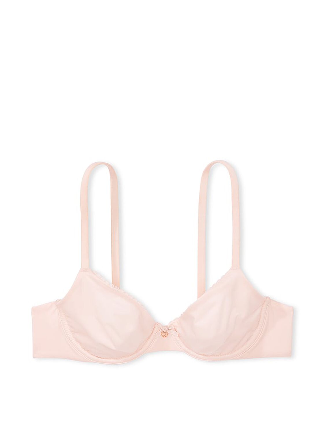 vs Body By Victoria Invisible Lift Unlined Smooth Demi Bra Purest Pink 3 of 4 