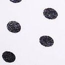 Cotton Lace-Trim Lightly Lined Wireless Bra, White Dots, swatch