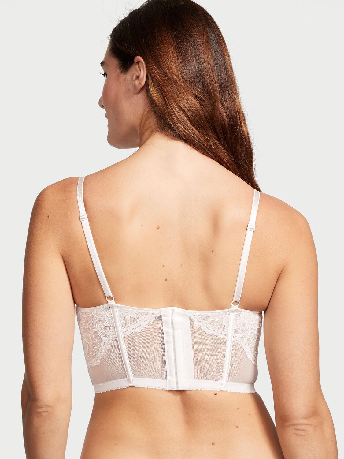 vs Very Sexy Lace Push-Up Corset Top Coconut White 2 of 3 