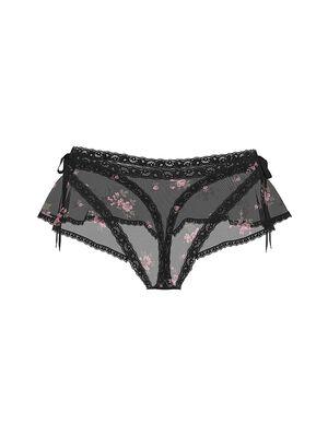 Sheer Flutter High-Leg Thong Panty