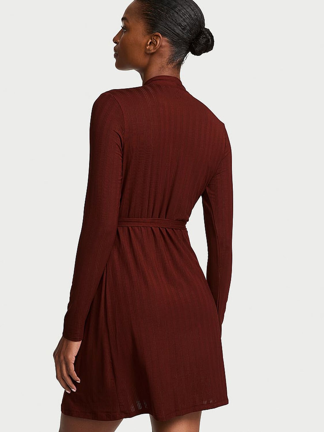 vs Victoria's Secret SoSoft&trade; Modal Ultra-Fine Short Robe Cherrywood 2 of 3 