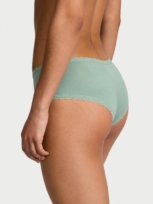 Cotton Lace-Waist Cheeky Panty