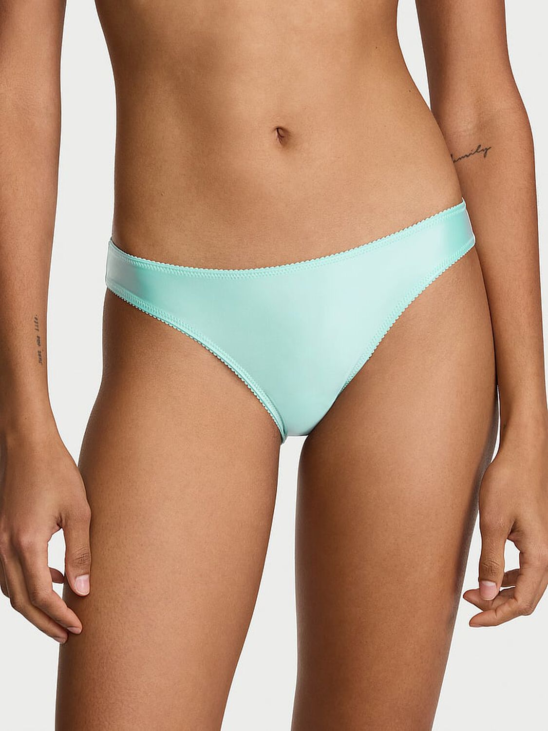 vs Dream Angels Satin & Mesh Bride Bikini Panty 1 of 2 