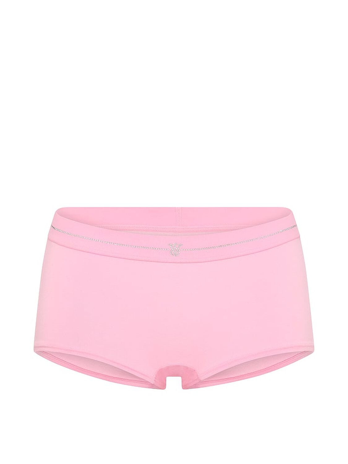 vs Cotton Shine Logo Cotton Boyshort Panty Victoria Pink 3 of 3 