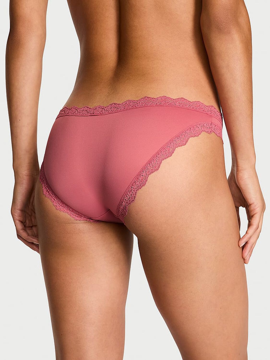 vs Dream Angels Lace-Trim Bikini Panty Seductive Rose 2 of 3 