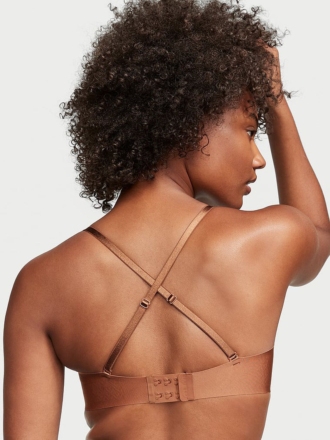 vs Victoria's Secret Bare Sexy Illusions Uplift Strapless Bra Caramel 1 of 3 