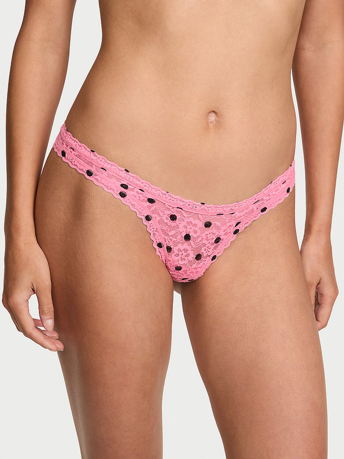 vs The Lacie Lace Ultra-Mini Scoop Thong Panty 1 of 3 