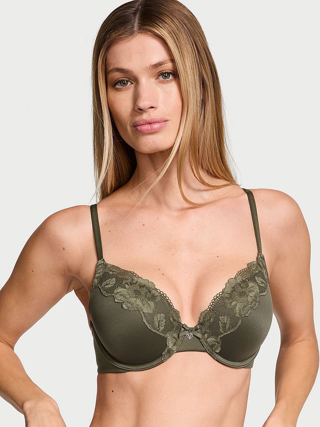 vs Body By Victoria Perfect Shape Lace-Trim Push-Up Bra 1 of 3 