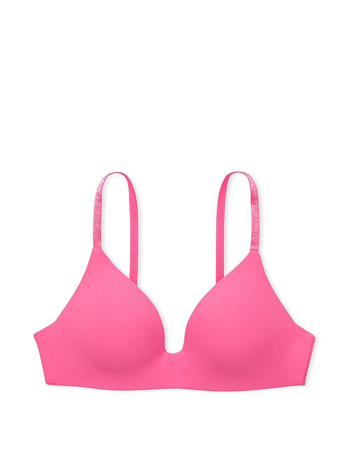 vs The T-Shirt Lightly Lined Micro-Rib Wireless Bra Hollywood Pink 3 of 4 