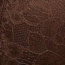 Rose Lace Lightly Lined Strappy Teddy, Ganache, swatch