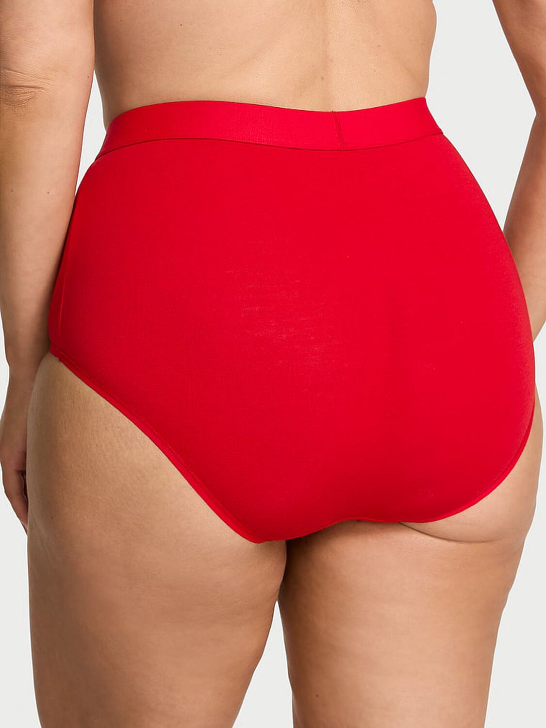 vs Cotton Logo Cotton Shine Patch Modern Brief Panty Lipstick 1 of 2 