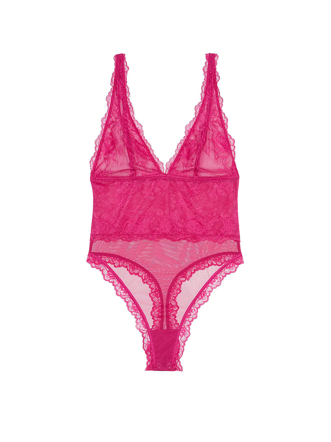 vs Very Sexy Sheer Rose Plunge Bodysuit Cherry Blossom 3 of 3 