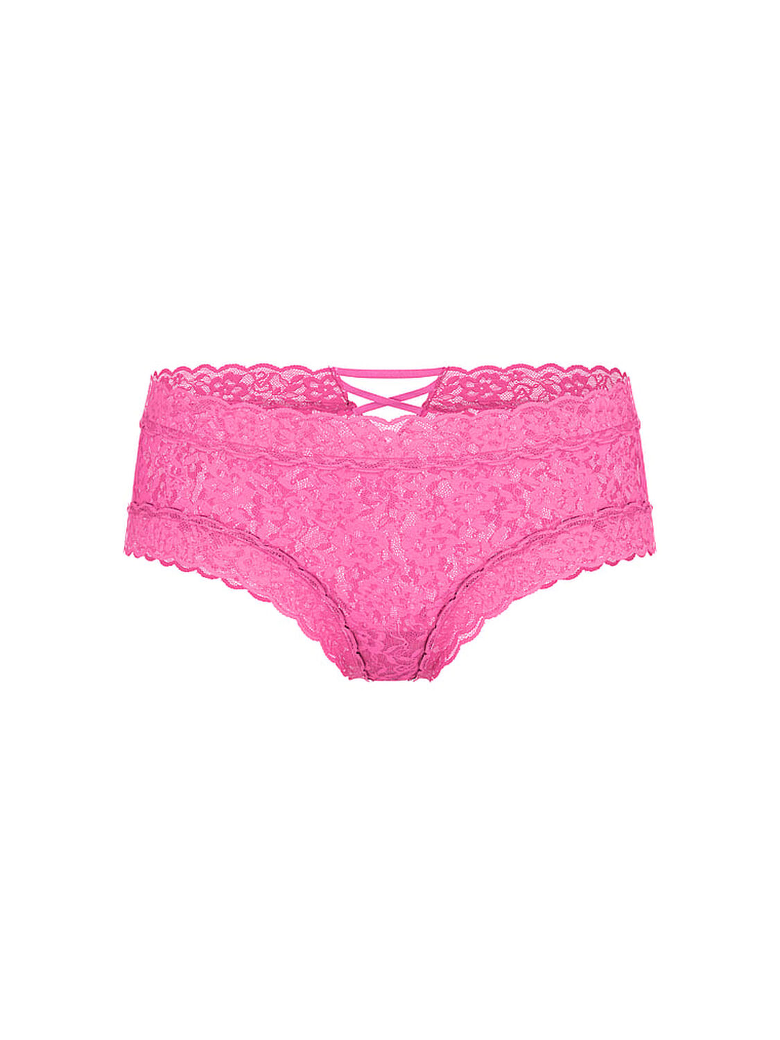 vs The Lacie Blossom Lace Strappy-Back Cheeky Panty Ultra Pink 3 of 3 