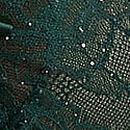 Wicked Rose Lace Shimmer Unlined Apron Set, Cilantro Shimmer, swatch