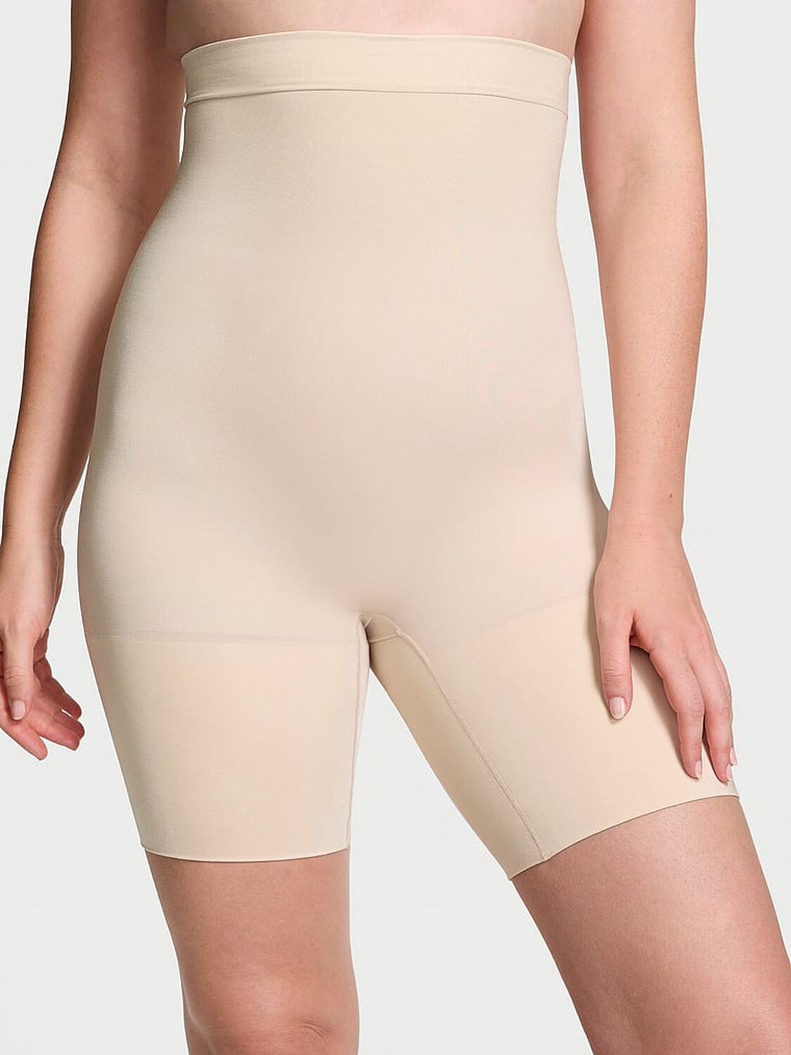 vs Victoria's Secret SeamlessShaping� Mid-Thigh Shorts Marzipan 1 of 3 