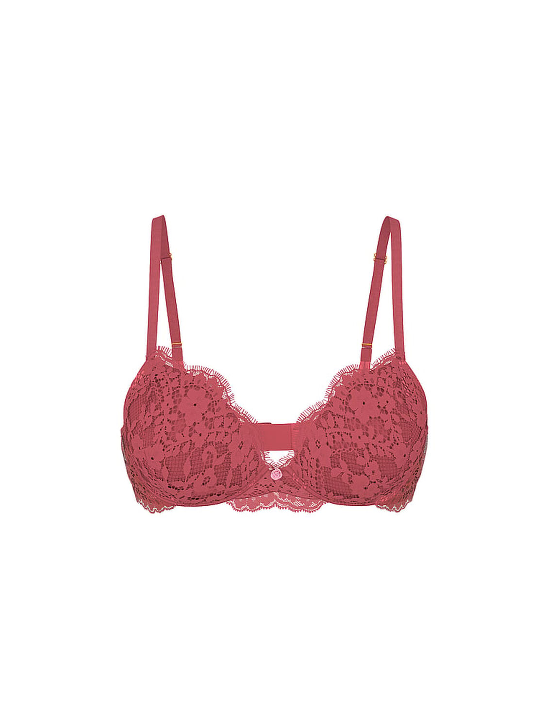 vs Dream Angels Lace Push-Up Bra Seductive Rose 1 of 4 