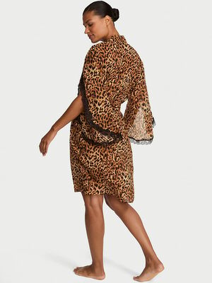 Chiffon Lace Midi Robe